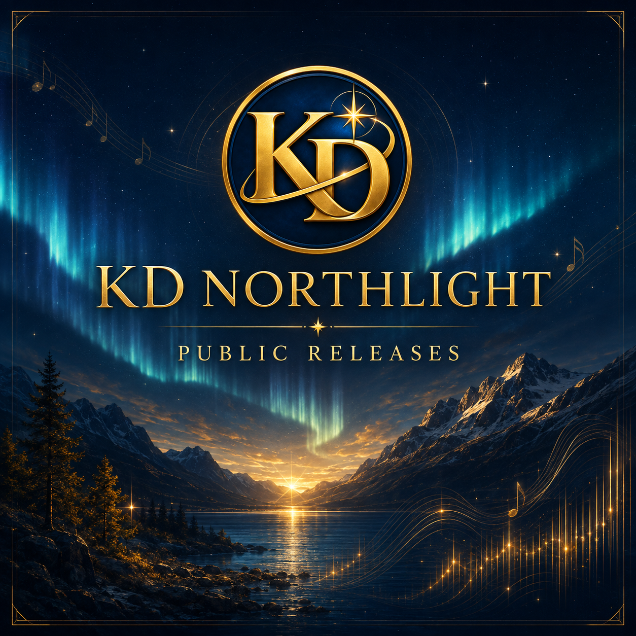 KD Northlight Public Releases med nordlys over fjell og fjord